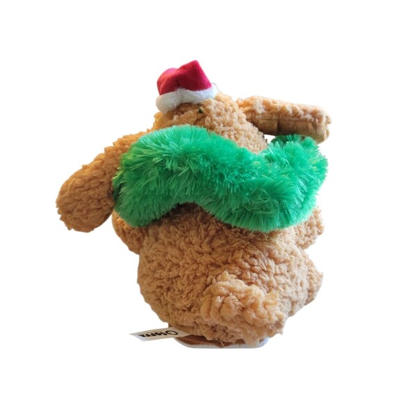 Goffa Plush Animated Puppy Dog Christmas Wiggles Light Up Wreath 10" - Picture 7 of 10